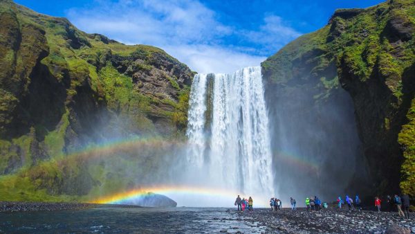 Iceland-skogarfoss-waterfall