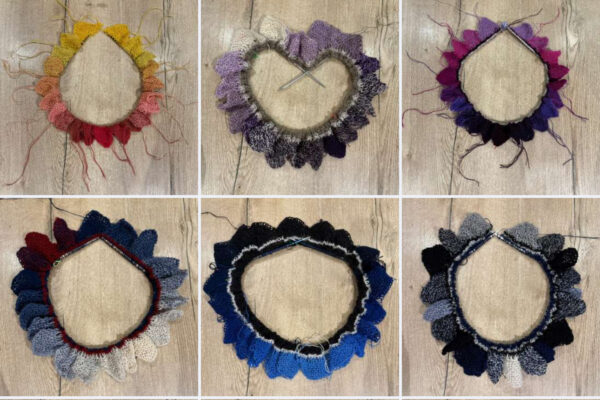 Iceland knitting retreat shawl horns