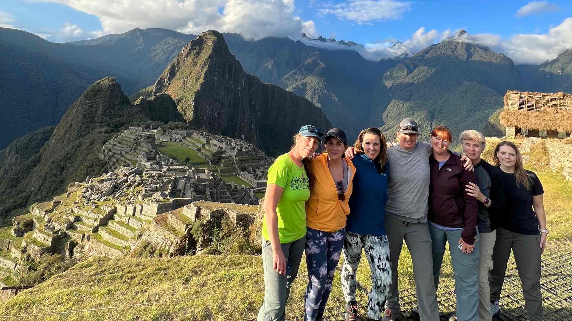 women's Peru cusco tour and Machu Picchu short Inca trail hike