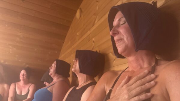 Iceland womens wellness retreat sauna